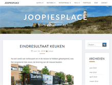 Tablet Screenshot of joopiesplace.nl